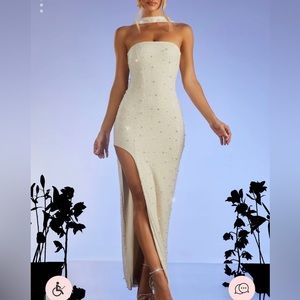 White embellished dress